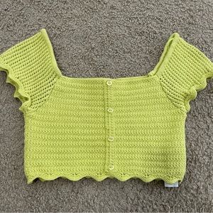 Zara Cropped Crochet Top